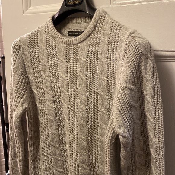 French Connection Other - French Connection wool blend light grey cable knit sweater